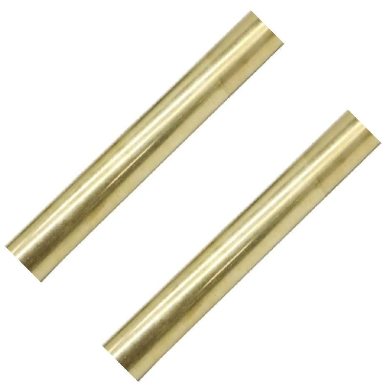 PGCOKO 2 Pcs 19mm / 3/4 Inch Solid Round Brass Rod Lathe Bar Stock Kit, 3/4 Inch in Diameter 4 Inch in Length (100mm) - Image 1